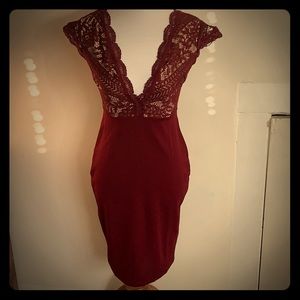 Cocktail Dress with Lace